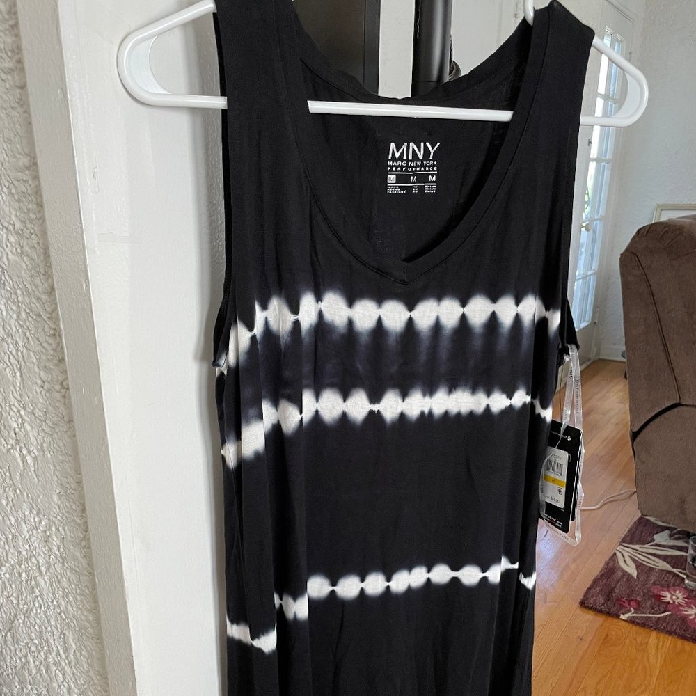 MNY PERFORMANCE Tie Dye V-Neck Tank Dress